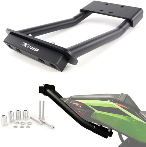 قضبان كشط Xitomer متوافقة مع Ninja ZX-10R 2016-2025، Ninja ZX 10RR 2021-2025 الأجزاء المثيرة للرف الخلفي حركة بهلوانية بالدراجة 12 شريط ذيل مع قفص فرعي in Kuwait