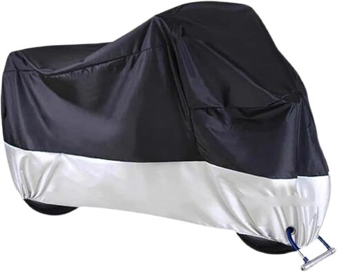 غطاء دراجة نارية مقاوم للماء للدراجات النارية غطاء للمطر معطف داخلي خارجي سكوتر لـ Tracer 9GT (أسود) in Kuwait