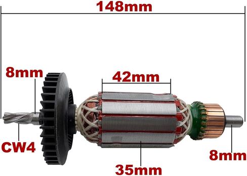 استبدال مرساة المحرك الدوار AC220V-240V لمثقاب الحفر GSB16 GSB16RE GSB550RE in Kuwait