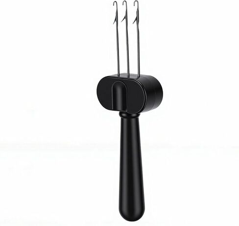AUNMAS 3 Latch Hook Cord Knitting Tool, Portable Crochet Maker with Latch Hook for Binding Off or Edging on Knitting Projects Weaving Tool for Craft (Blue) in Kuwait
