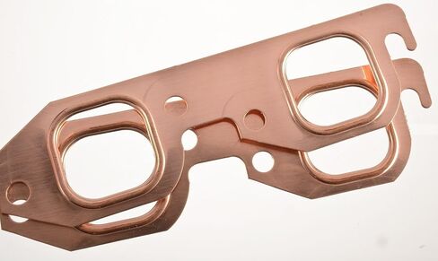 JEGS Exhaust Header Gaskets | Fits Big Block Chevy Engines | Made in USA | Square Port | Port Size: 1.875in. x 1.875in.' | Copper | Two Per Package in Kuwait