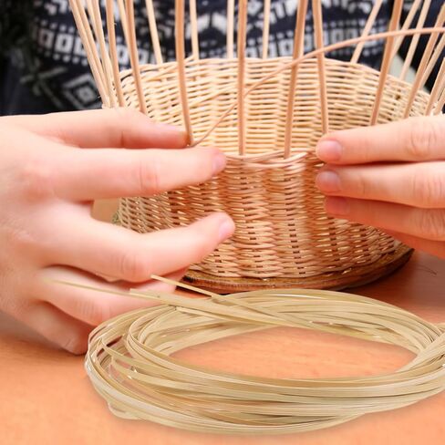 ibasenice DIY Weaving Strips Pack Wide Thick Flat Webbing Material for Basket Making Furniture Repair and Decorative Craft Reeds Flexible and Smooth for Handwoven Projects in Kuwait