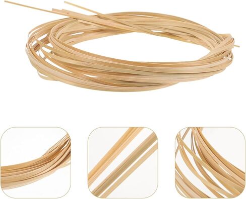 ibasenice DIY Weaving Strips Pack Wide Thick Flat Webbing Material for Basket Making Furniture Repair and Decorative Craft Reeds Flexible and Smooth for Handwoven Projects in Kuwait