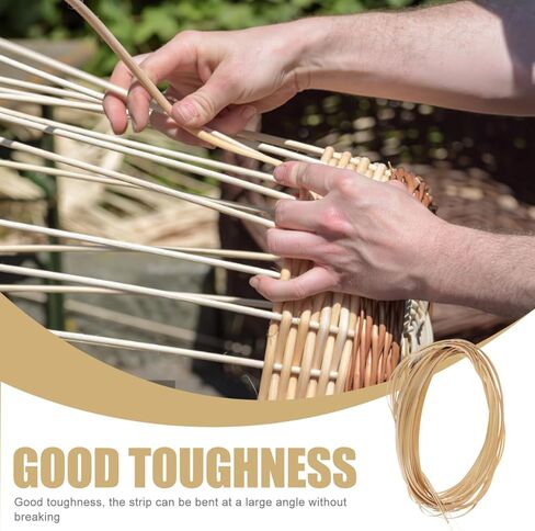 ibasenice DIY Weaving Strips Pack Wide Thick Flat Webbing Material for Basket Making Furniture Repair and Decorative Craft Reeds Flexible and Smooth for Handwoven Projects in Kuwait