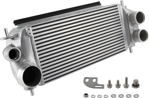 مجموعة مبرد داخلي مطورة الأداء متوافقة مع Ford F150 F-150 2.7L/3.5L EcoBoost 2015+ الألومنيوم الفضي in Kuwait