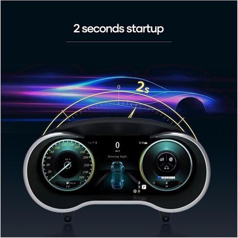 مجموعة لوحة القيادة الرقمية LCD 12.3 متوافقة مع Benz W212-NTG4.5 2014-2015 سنة لوحة أدوات السيارة قمرة القيادة Speedme in Kuwait