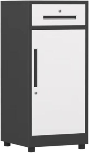 Locking File Cabinet for Home OfficeSecure 1 Drawer & 1 Door Storage Black Filing Cabinet for Documents Files and Office Supplies Stylish & Functional Design in Kuwait