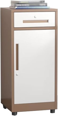 Locking File Cabinet for Home OfficeSecure 1 Drawer & 1 Door Storage Black Filing Cabinet for Documents Files and Office Supplies Stylish & Functional Design in Kuwait