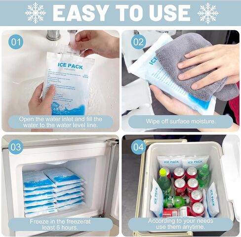 30 Pack Reusable Insulation Bags 10 Pcs Thermal Bags Bulk 8 x 10 Inch and 20 Pcs Ice Packs 4 x 6 Inch Thermal Bubble Mailer Dry Ice Packs Insulated Shipping Cool(Basic Style,Silver) in Kuwait