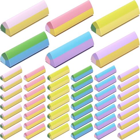 Resurhang 24 Pcs Erasers Bulk for Kids, Cute Erasers for Classroom Colorful Fun Eraser Soft Small Eraser for Students Back to School Supplies Party Favor Art Drawing, Assorted Colors (Multicolors) in Kuwait