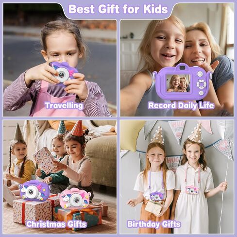 Kids Camera Toddler Toys for Girls Boys Aged 3-12, Kids Digital Video Camera, 3-12 Year Old Girls Boys Christmas Birthday Gifts Toys Kid Camera in Kuwait