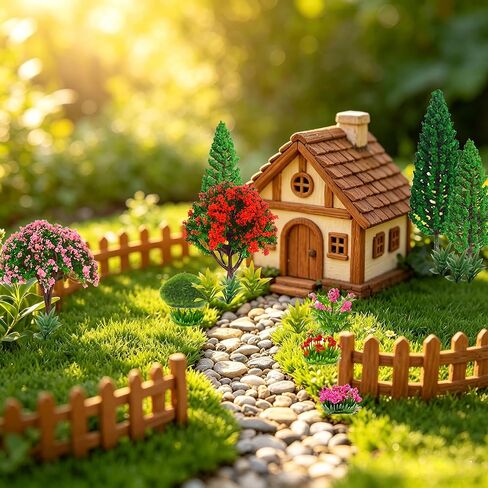 36pcs Model Trees Mixed Model Flower Trees Railroad Scenery Diorama Tree Mushroom for DIY Crafts Landscape Train Railroad Decorations Fairy Garden Trees Supplies in Kuwait