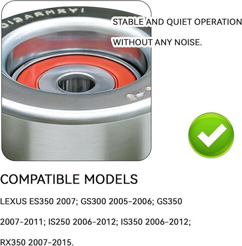 16620-31031 محرك حزام الموتر المهمل بكرة عدة لتويوتا FJ كروزر 2006-2011 هايلاندر 07-17 RAV4 سيينا فينزا ولكزس ES350 GS350 IS250 IS350 RC300 RX350، استبدال 16620-31020 16620-31021 in Kuwait