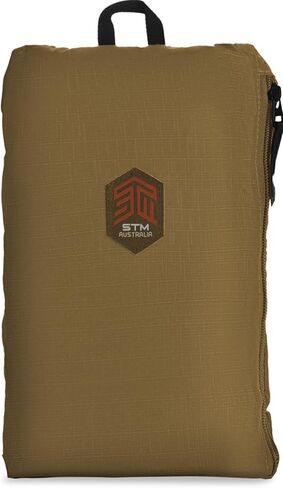 STM BagPack - حقيبة ظهر خفيفة الوزن للسفر - حافظة واقية قابلة للنفخ لجهاز كمبيوتر محمول يصل حجمه إلى 16 بوصة، مقاومة للماء، مثالية كحقيبة نهارية أو حقيبة يومية - حقيبة ظهر مدمجة ذاتية التخزين - بني داكن in Saudi Arabia