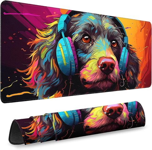 Gaming Desk Mat with Silky Smooth Surface & Exquisite Patterns,31.5x11.8 Inches Large-Sized Mouse Pad, Perfect for Extended Gaming,Work,and Home Office Decor in Kuwait