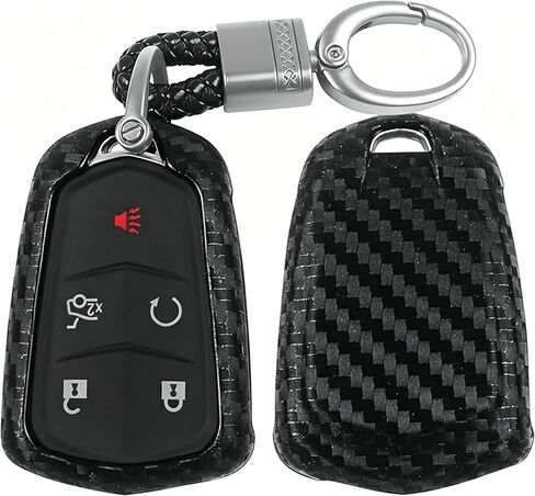 Smart 4/5 Button Key Case Fob Bag Shell Holder Cover Compatible For Cadillac ATS XTS XT5 CT6 SRX Accessories in Saudi Arabia