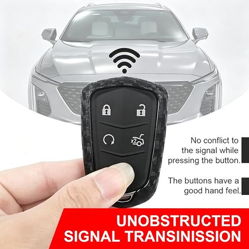 Smart 4/5 Button Key Case Fob Bag Shell Holder Cover Compatible For Cadillac ATS XTS XT5 CT6 SRX Accessories in Saudi Arabia