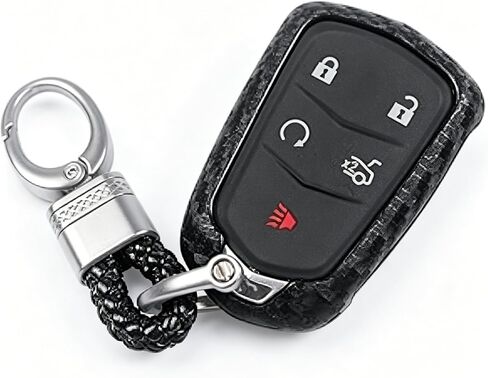 Smart 4/5 Button Key Case Fob Bag Shell Holder Cover Compatible For Cadillac ATS XTS XT5 CT6 SRX Accessories in Saudi Arabia
