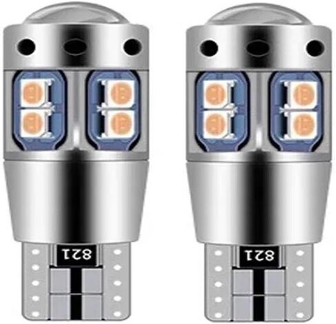2 قطعة LED مصباح إيقاف السيارة T10 W5W مصباح التخليص CANbus 1 2 3 1999-2018 2009 2010 2011 2012 2013 2014 2015 2016 (الأحمر) in Kuwait