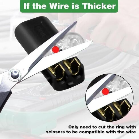 Wire Connector, Double Wire Plug in Connectors, Quick-Clip Fasteners Multi-Purpose Snap-On Blocks for Strip Lights DIY Crafting, Low-Voltage Decor in Kuwait