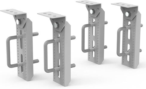 8" Hot-Dipped Galvanized Boat Trailer Bunk Brackets Fits 3" x 3", 2" x 3", 1-1/2" x 3" Trailer Crossmembers Boat Trailer Parts Accessories, Pack of 4 in Kuwait
