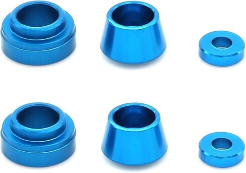 Rc Accessories for Tamiya for TT02 for TT-02 1/10 Metal Steering Flange Sleeve Bushing Gasket Set RC Car Upgrade Parts Accessories(Blue) in Saudi Arabia