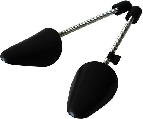 XINGZI 1Pair Black Plastic Portable Adjustable Spring Shoe Trees Shoe Shapers Shoe Form Stretchers Boot Holders for Shoe Care in Saudi Arabia