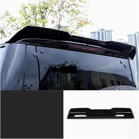 ملصق خارجي لملحقات تصفيف السيارة متوافق مع Baic Beijing BJ40/ICKX K2 2024 + جناح خلفي لسقف السيارة وغطاء جناح ذيل الرياح الثابت (أسود) in Kuwait