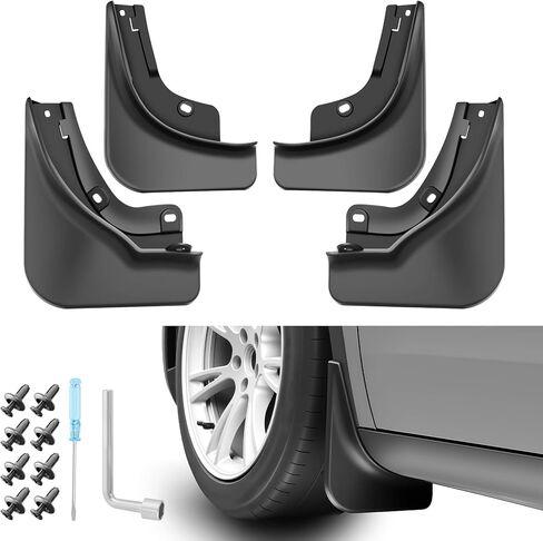 2021-2024 Tesla Model Y Accessories Mud Flaps, All Weather Car Protection [Protect Paint] No Drilling Required, Tire Protector Tesla Mud Flap for Tesla Model Y 2021-2024 in Kuwait