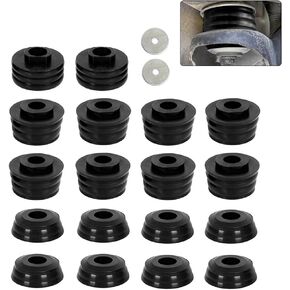 طقم جلبة يتصاعد على الجسم لسيارة Ford F250 F350 Super Duty 2008-2016 2WD 4WD من البولي يوريثين، ملحقات وغسالات F250 Super Duty، أسود in Kuwait