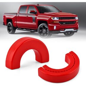 Tow Hook Covers Compatible for Chev-y Silverad-o 1500 2007-2025, Custom-Fit Silicone Protective Caps, Hitch Cover Front Car Tow Hooks Accessories, Easy Snap-On Installation(Color:Red) in Saudi Arabia