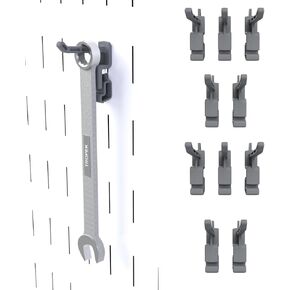 1.5 Inch Plastic Hook Model 119 | Compatible with Wall Control | for Tool Wall Organization to Hang Wrench, Adjustable Wrench, Hammer, Paint Brush, Merchandise, Scissors, and More | 10-Pack in Saudi Arabia