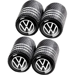 Car Tire Valve Stem Caps for Automobiles,Dust Caps Compatible with Volkswagen VW Bora Beetle Tiguan Polo Passat Jetta SEAT Car Tires，Alloy Leak-Proof Valve Cover in Saudi Arabia
