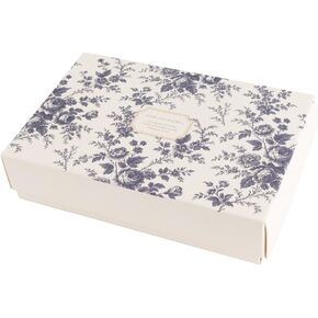 MUNID Rose-Pattern rectangular DIY Gift Box, 5 pieces, 3 options, 8.07 x 5.31 x 1.96 inches (L x W x H), Made in KOREA (BLUE) in Kuwait