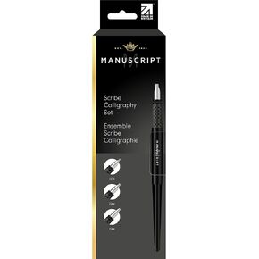 MANUSCRIPT Scribe Calligraphy Writing Pen Set - Traditional Set with 3 Highly Polished Nibs for Smooth Delivery of Ink (Left Handed) in Kuwait