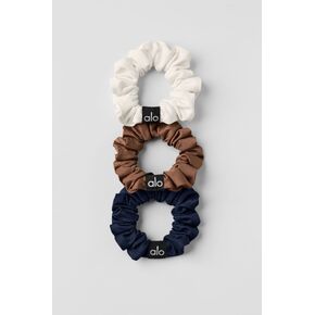 Alo Yoga Fresh Mini Scrunchie 3 عبوات - صن كيسد بني/عاجي/كحلي - صن كيسد بني/عاجي/كحلي / مقاس واحد in Kuwait