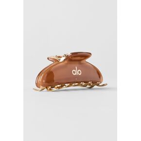 Alo Yoga Acrylic Illusion Claw Clip - Sun Kissed Brown/Brushed Gold - Sun Kissed Brown/Brushed Gold / One Size in Kuwait