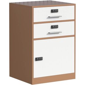 3 Tier Under Desk Filing Cabinet with Digital Lock Office Printer Stand File Cabinet for Printing Paper Pens Books Snacks Stylish and Compact Storage Solution (39 * 44 * 65cm) in Kuwait