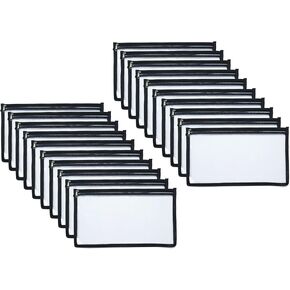 Clear Cash Envelopes 6’’ x 11’’ Money Pouch Bank Deposit Bag Check Wallet 10 Pack Zipper Closure in Saudi Arabia