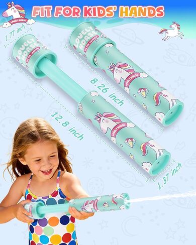 Water Gun Squirter Shooters for Kids: 4 Pack Water Blasters with Colorful Pattern, Cute Squirt Guns Water Soaker Bulk for Boys Girls Summer Pool Toy Swimming Beach Outdoor Party Favors in Kuwait