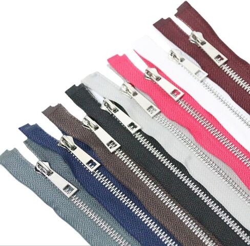 Metal Zippers 8pcs #5 Silver Separating Zippers （50-60-70） (20inches) in Kuwait