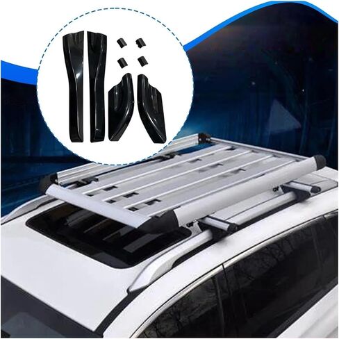 ABS حامل سقفي غطاء نهاية السكك الحديدية ترقية سهلة التركيب الجزء الخارجي للسيارة متوافق مع Hyundai Tucson 2004-2014 in Kuwait