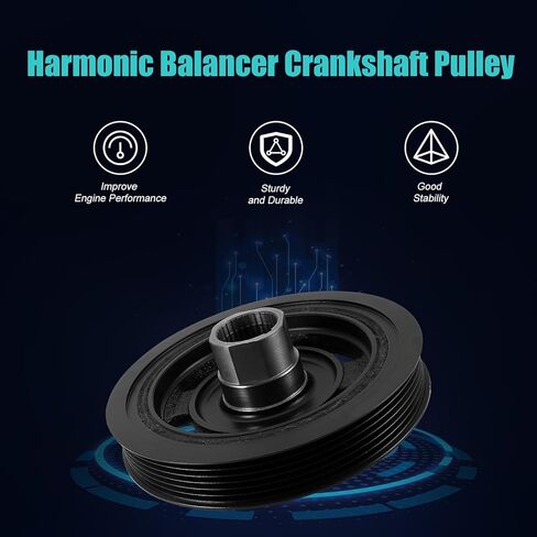بكرة العمود المرفقي الموازن التوافقي AULINK 594-569 (1.8L L4) لسيارة Honda Civic 2012-2015، HR-V 2016-2020، 2012 2013 2014 2015 2016 2017 2018 2019 2020 #594569 PB1726N 13810R1AA01 13810R1AA02 in Kuwait