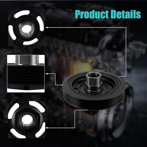 بكرة العمود المرفقي الموازن التوافقي AULINK 594-569 (1.8L L4) لسيارة Honda Civic 2012-2015، HR-V 2016-2020، 2012 2013 2014 2015 2016 2017 2018 2019 2020 #594569 PB1726N 13810R1AA01 13810R1AA02 in Kuwait