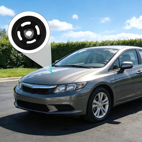 بكرة العمود المرفقي الموازن التوافقي AULINK 594-569 (1.8L L4) لسيارة Honda Civic 2012-2015، HR-V 2016-2020، 2012 2013 2014 2015 2016 2017 2018 2019 2020 #594569 PB1726N 13810R1AA01 13810R1AA02 in Kuwait