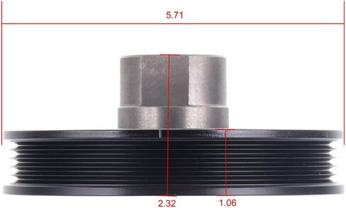CCIYU 594-141 الموازن التوافقي بكرة العمود المرفقي مناسبة لتويوتا لـ 4 عداء 2.7L لتويوتا T100 2.7L لتويوتا لتاكوما 2.4L لتويوتا لتاكوما 2.7L موازن متناسق in Kuwait