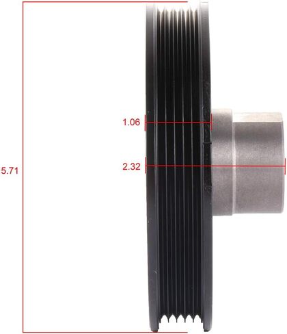 CCIYU 594-141 الموازن التوافقي بكرة العمود المرفقي مناسبة لتويوتا لـ 4 عداء 2.7L لتويوتا T100 2.7L لتويوتا لتاكوما 2.4L لتويوتا لتاكوما 2.7L موازن متناسق in Kuwait