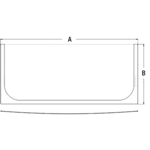 4651654 Front Lower Windshield for John Deere Excavator 350G 200D 240D 270D 350 in Kuwait