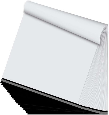 أكياس بريد بولي 30 × 36 مغلفات بولي كبيرة للشحن 50 حزمة، رسائل شحن مع لاصق ذاتي الختم، حقائب بريدية من البولي إيثيلين مقاومة للماء والتمزق للأعمال الصغيرة (أبيض) in Kuwait