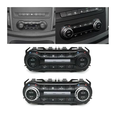 مفتاح التحكم في المناخ لسيارة Benz for Vito for Metris W447 W448 V260 2016-2023 A/C تكييف الهواء ودرجة حرارة التحكم في المناخ لوحة أزرار (Forout Chrome) in Kuwait